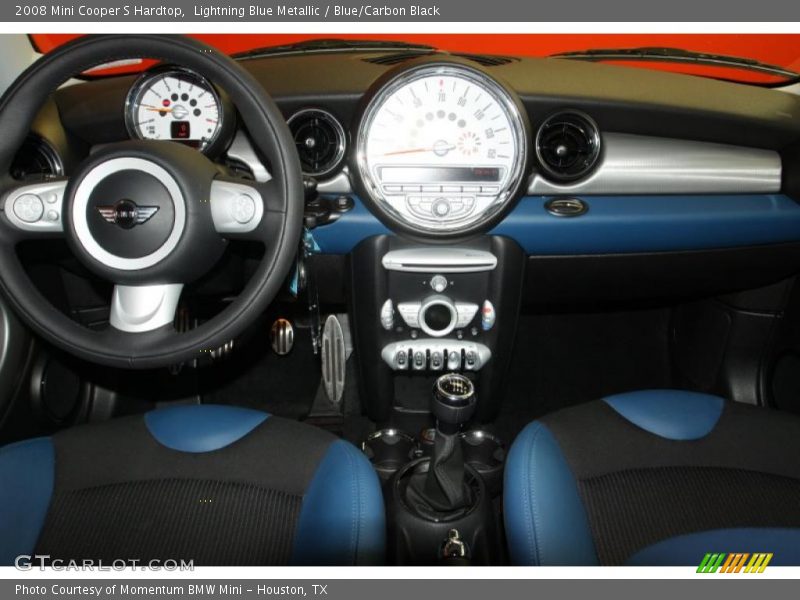 Lightning Blue Metallic / Blue/Carbon Black 2008 Mini Cooper S Hardtop