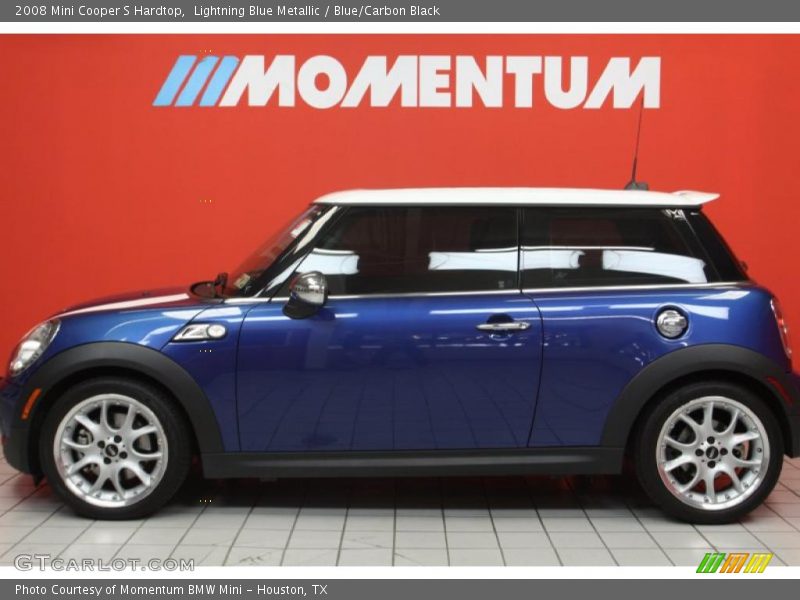Lightning Blue Metallic / Blue/Carbon Black 2008 Mini Cooper S Hardtop
