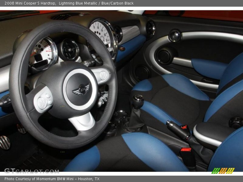 Lightning Blue Metallic / Blue/Carbon Black 2008 Mini Cooper S Hardtop