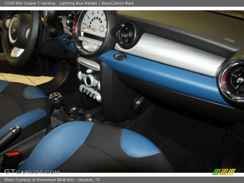 Lightning Blue Metallic / Blue/Carbon Black 2008 Mini Cooper S Hardtop