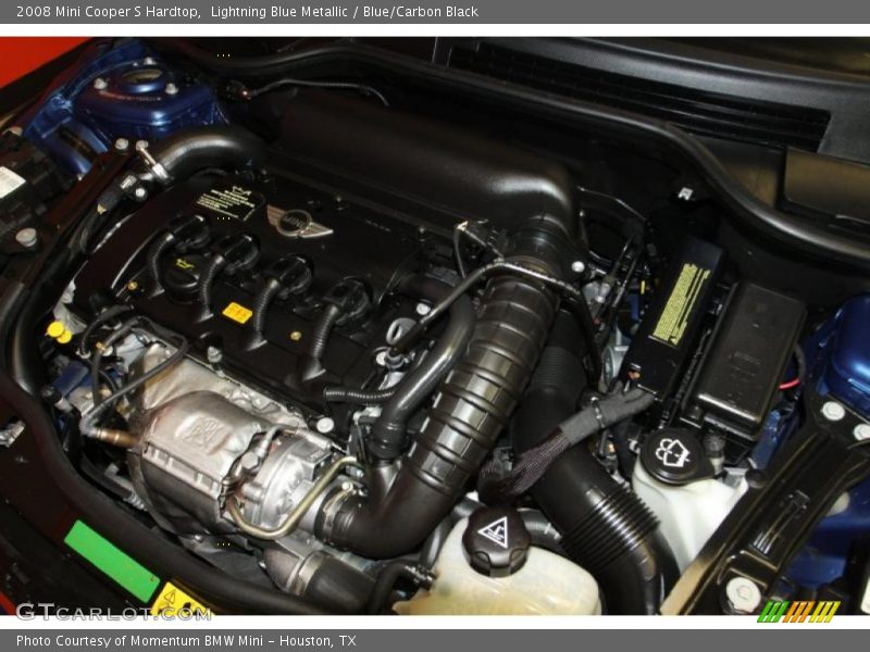 Lightning Blue Metallic / Blue/Carbon Black 2008 Mini Cooper S Hardtop
