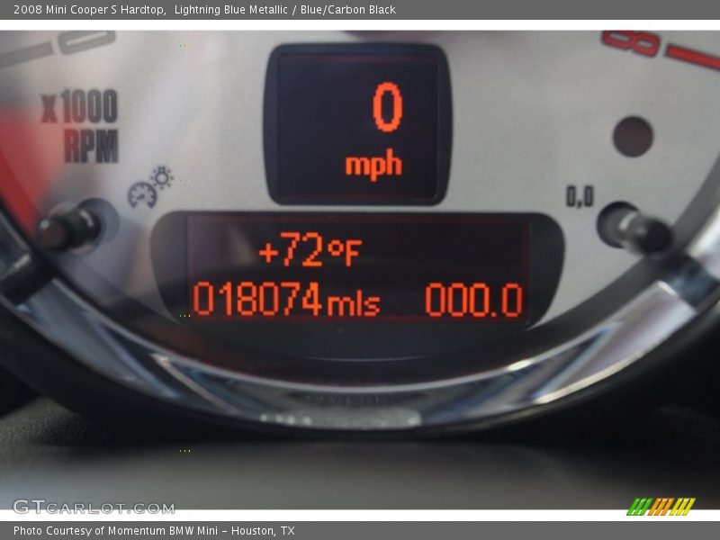 Lightning Blue Metallic / Blue/Carbon Black 2008 Mini Cooper S Hardtop
