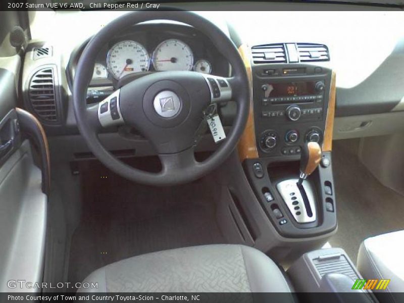 Chili Pepper Red / Gray 2007 Saturn VUE V6 AWD