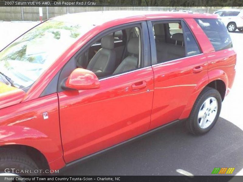 Chili Pepper Red / Gray 2007 Saturn VUE V6 AWD