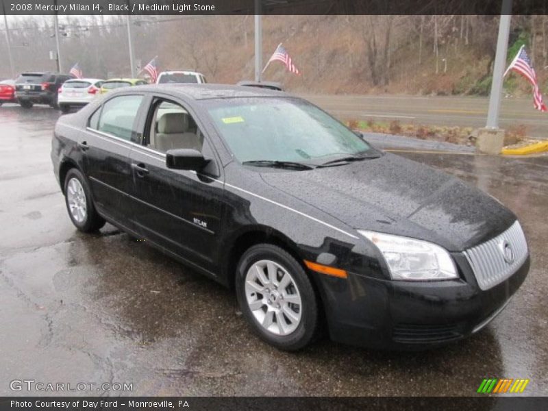 Black / Medium Light Stone 2008 Mercury Milan I4