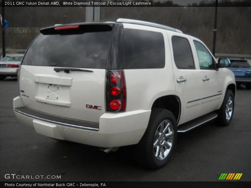 White Diamond Tintcoat / Cocoa/Light Cashmere 2011 GMC Yukon Denali AWD