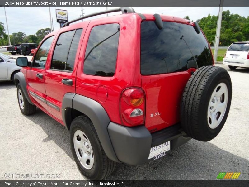 Flame Red / Dark Slate Gray 2004 Jeep Liberty Sport 4x4