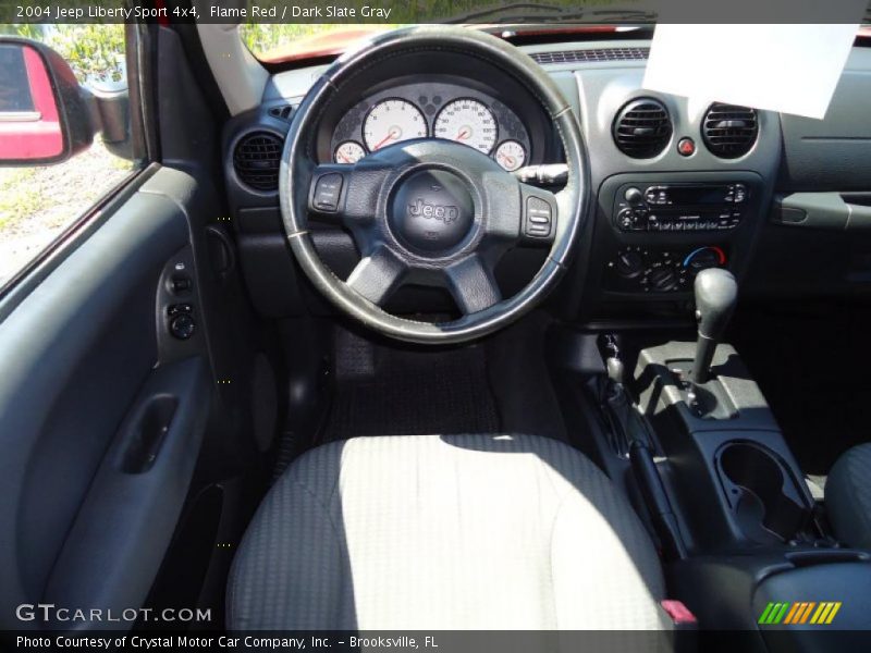 Flame Red / Dark Slate Gray 2004 Jeep Liberty Sport 4x4