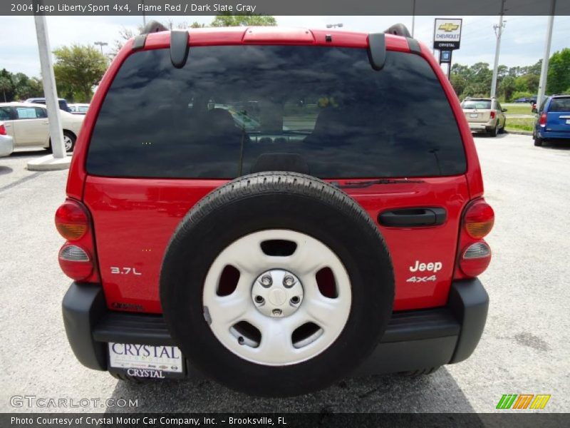 Flame Red / Dark Slate Gray 2004 Jeep Liberty Sport 4x4
