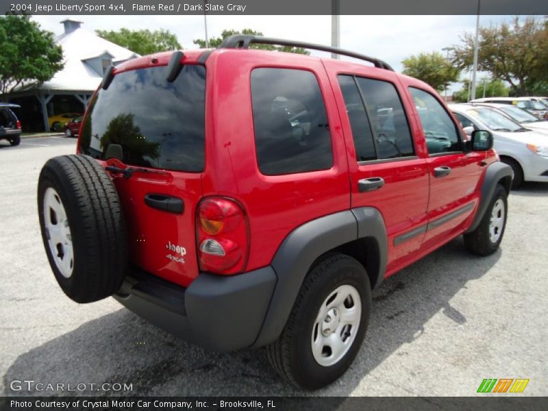 Flame Red / Dark Slate Gray 2004 Jeep Liberty Sport 4x4