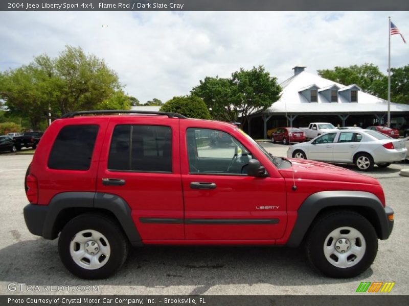 Flame Red / Dark Slate Gray 2004 Jeep Liberty Sport 4x4