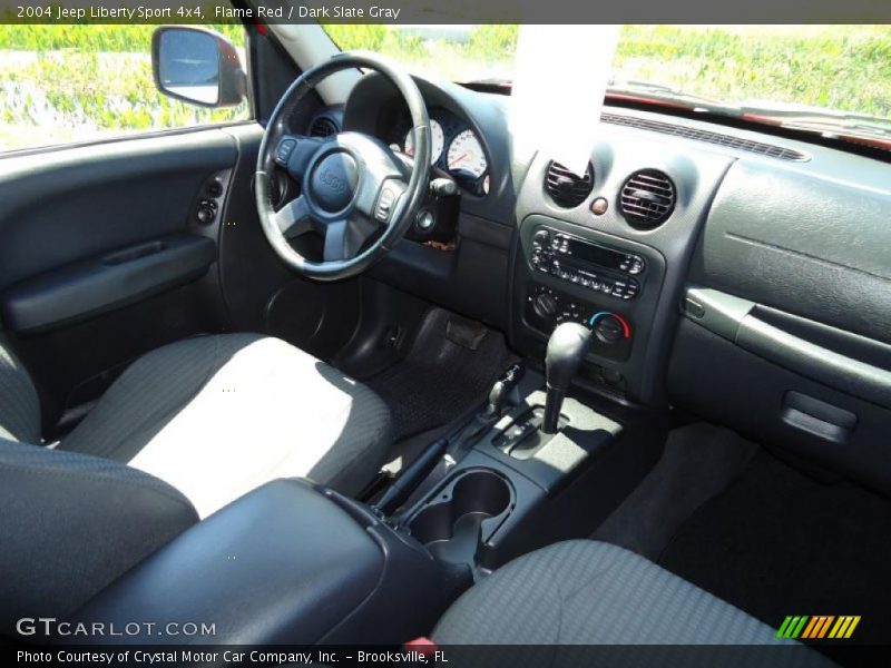 Flame Red / Dark Slate Gray 2004 Jeep Liberty Sport 4x4