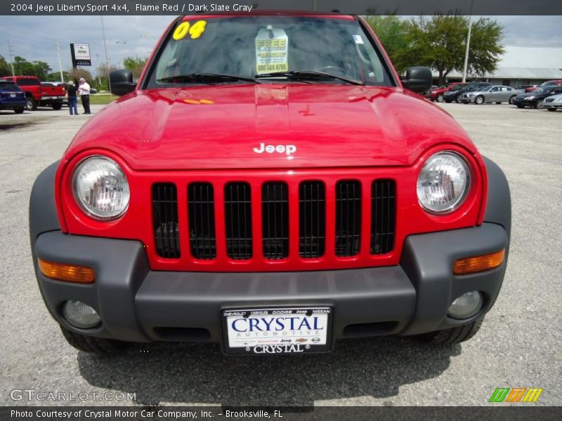 Flame Red / Dark Slate Gray 2004 Jeep Liberty Sport 4x4