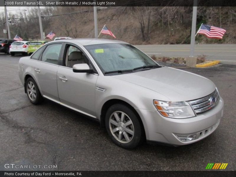 Silver Birch Metallic / Medium Light Stone 2008 Ford Taurus SEL