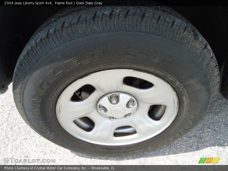 Flame Red / Dark Slate Gray 2004 Jeep Liberty Sport 4x4