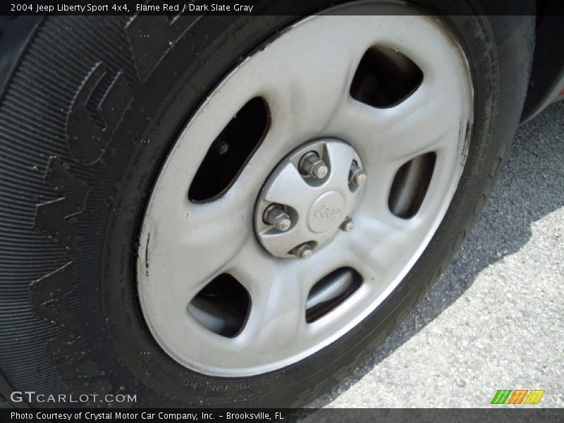 Flame Red / Dark Slate Gray 2004 Jeep Liberty Sport 4x4