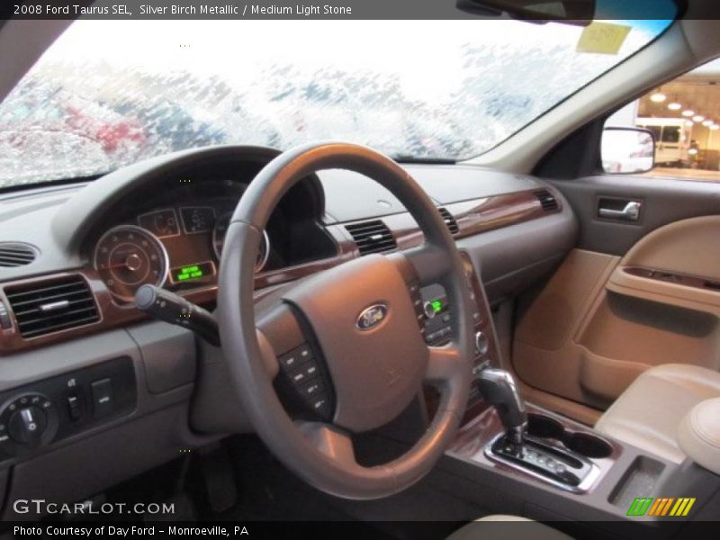 Silver Birch Metallic / Medium Light Stone 2008 Ford Taurus SEL