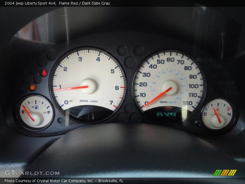 Flame Red / Dark Slate Gray 2004 Jeep Liberty Sport 4x4