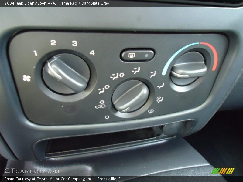 Flame Red / Dark Slate Gray 2004 Jeep Liberty Sport 4x4