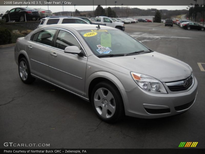 Silver Pearl / Gray 2008 Saturn Aura XE 3.5