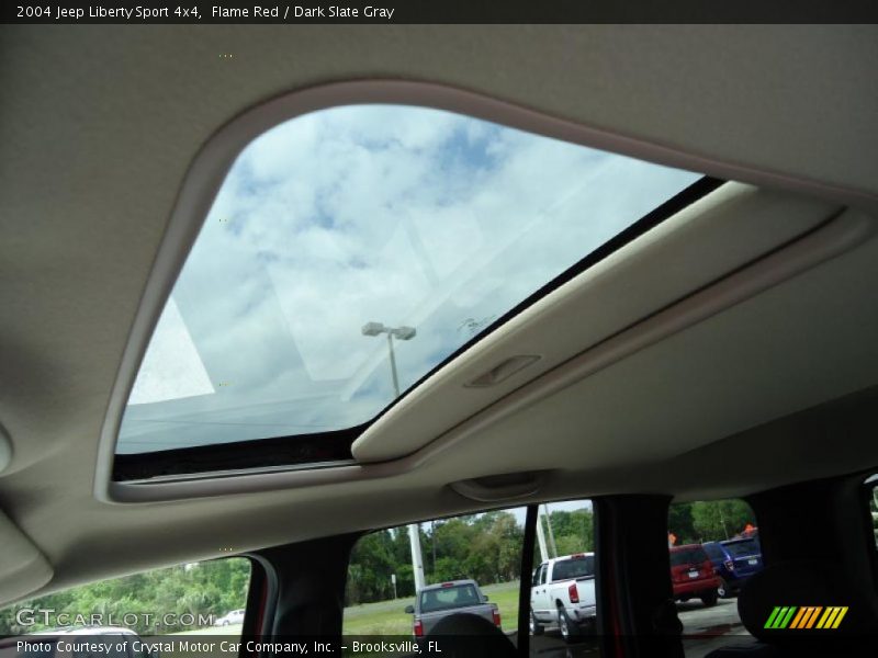 Flame Red / Dark Slate Gray 2004 Jeep Liberty Sport 4x4