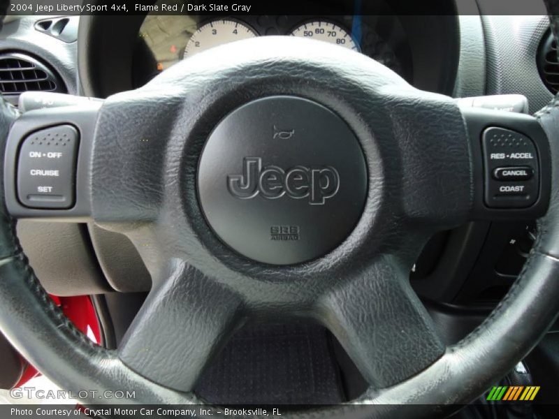 Flame Red / Dark Slate Gray 2004 Jeep Liberty Sport 4x4