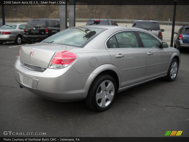 Silver Pearl / Gray 2008 Saturn Aura XE 3.5