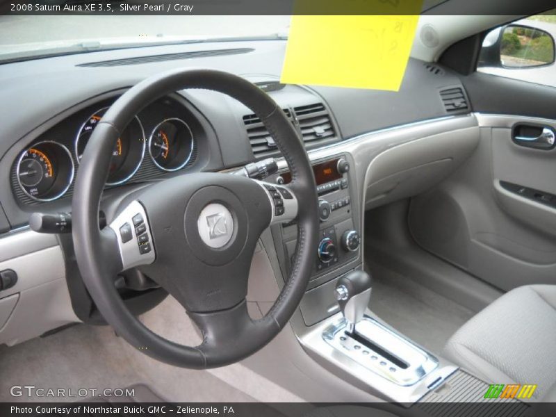 Silver Pearl / Gray 2008 Saturn Aura XE 3.5