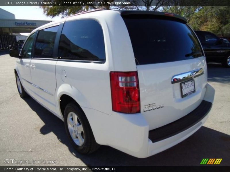 Stone White / Dark Slate Gray/Light Shale 2010 Dodge Grand Caravan SXT