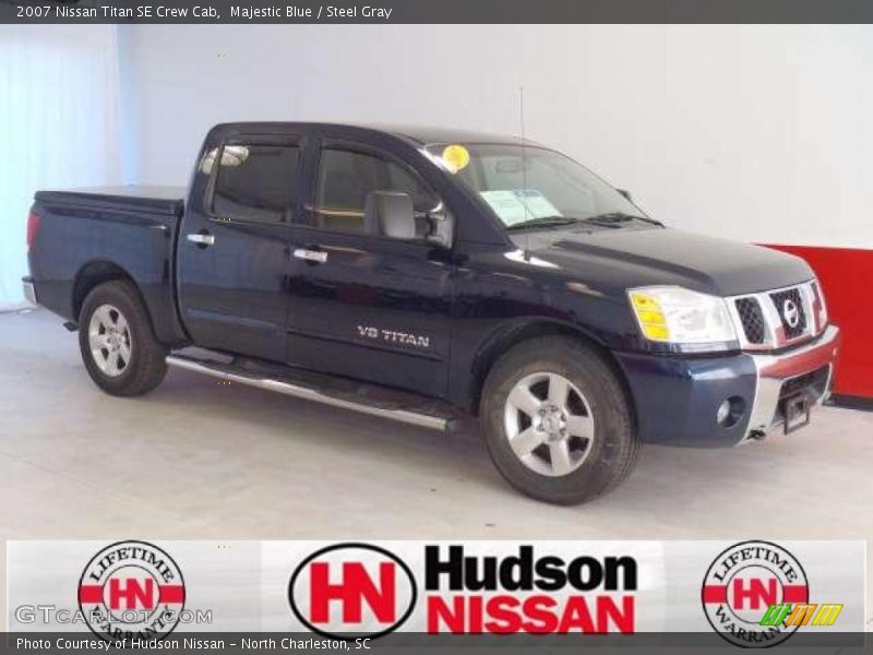Majestic Blue / Steel Gray 2007 Nissan Titan SE Crew Cab