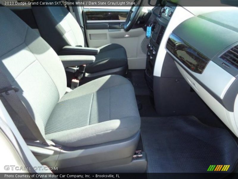 Stone White / Dark Slate Gray/Light Shale 2010 Dodge Grand Caravan SXT
