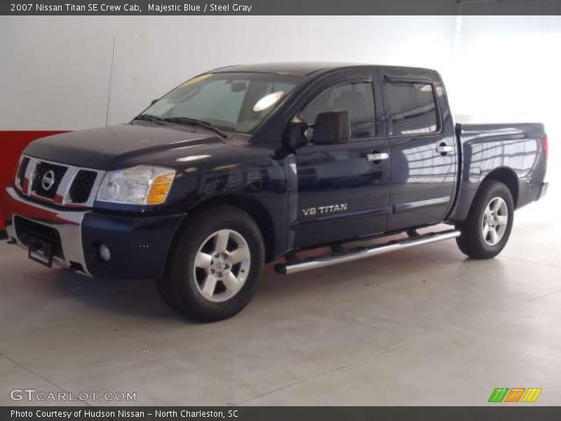 Majestic Blue / Steel Gray 2007 Nissan Titan SE Crew Cab