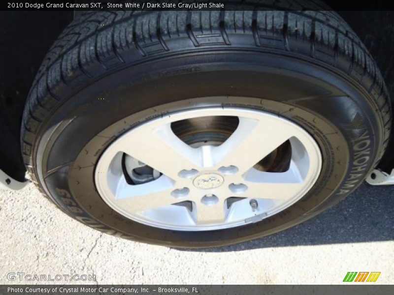 Stone White / Dark Slate Gray/Light Shale 2010 Dodge Grand Caravan SXT