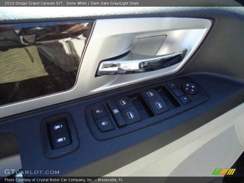 Stone White / Dark Slate Gray/Light Shale 2010 Dodge Grand Caravan SXT