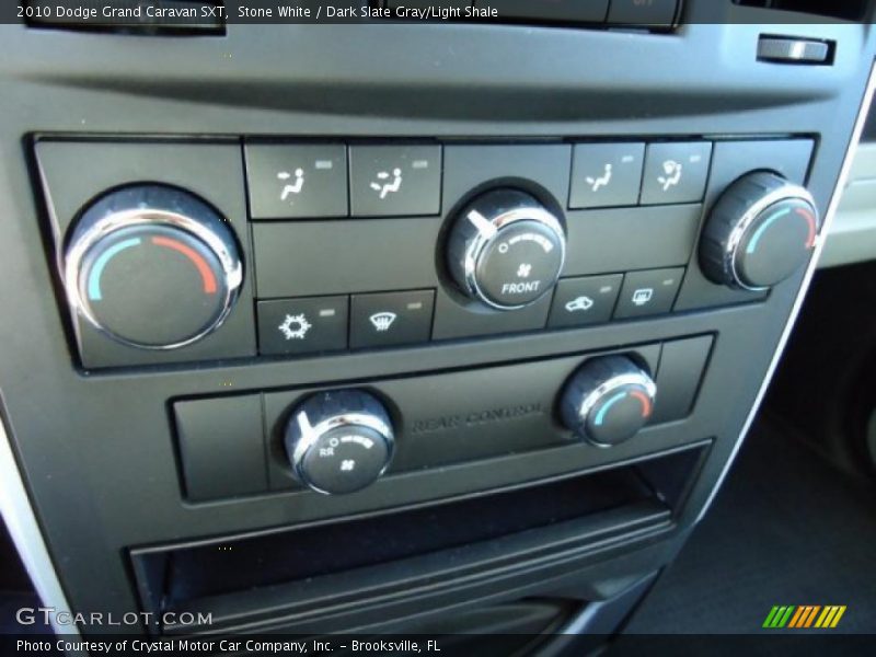 Stone White / Dark Slate Gray/Light Shale 2010 Dodge Grand Caravan SXT