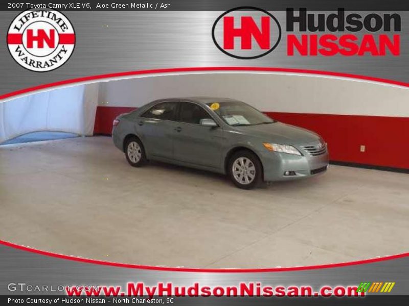 Aloe Green Metallic / Ash 2007 Toyota Camry XLE V6