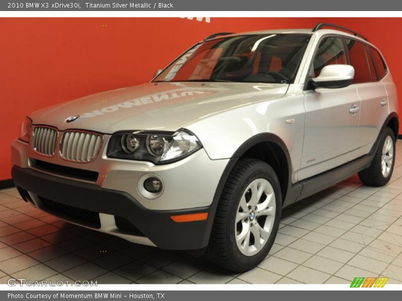 Titanium Silver Metallic / Black 2010 BMW X3 xDrive30i