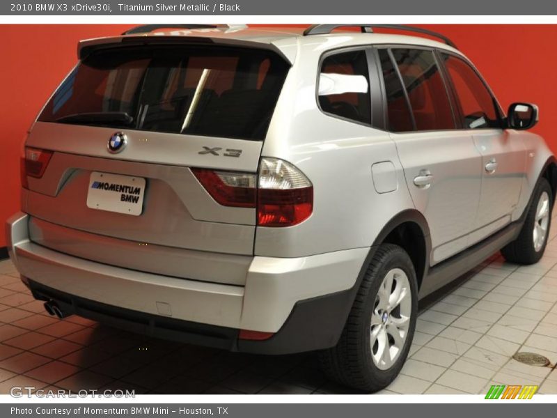 Titanium Silver Metallic / Black 2010 BMW X3 xDrive30i