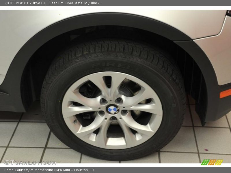 Titanium Silver Metallic / Black 2010 BMW X3 xDrive30i