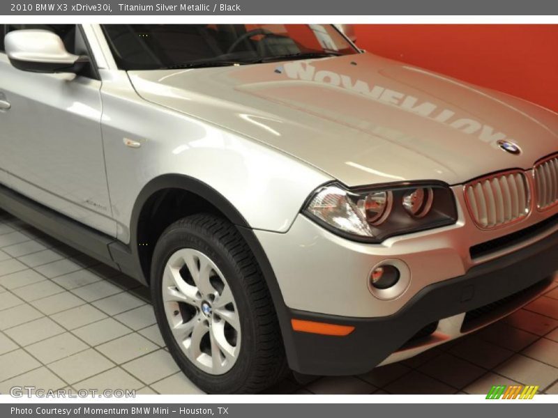 Titanium Silver Metallic / Black 2010 BMW X3 xDrive30i