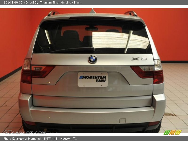 Titanium Silver Metallic / Black 2010 BMW X3 xDrive30i