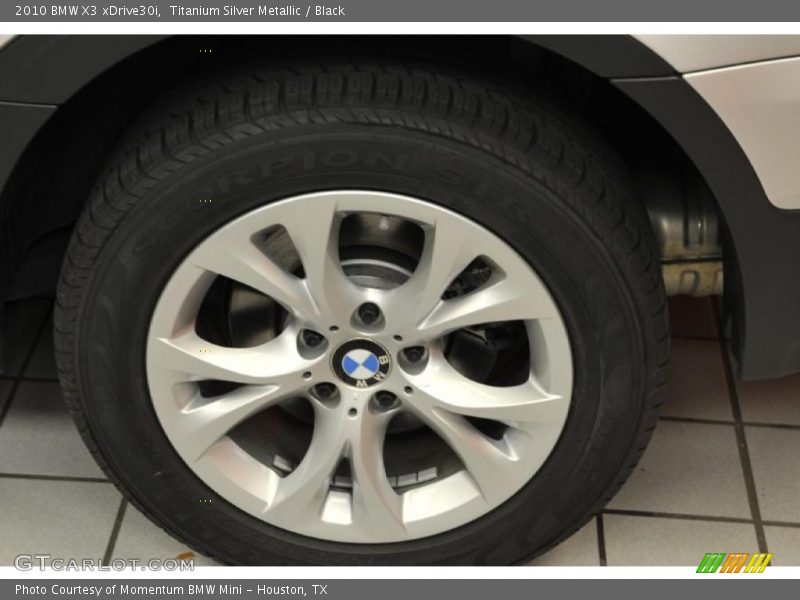 Titanium Silver Metallic / Black 2010 BMW X3 xDrive30i