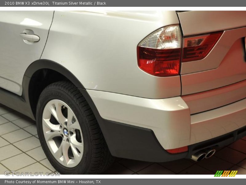 Titanium Silver Metallic / Black 2010 BMW X3 xDrive30i