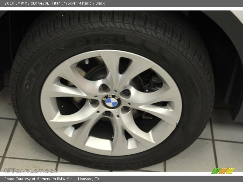 Titanium Silver Metallic / Black 2010 BMW X3 xDrive30i