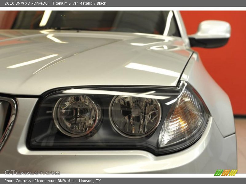 Titanium Silver Metallic / Black 2010 BMW X3 xDrive30i