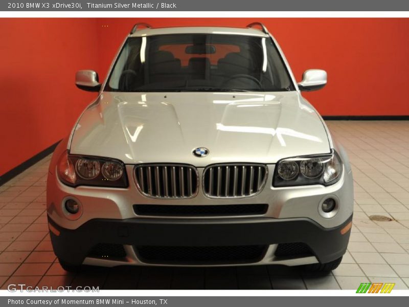 Titanium Silver Metallic / Black 2010 BMW X3 xDrive30i