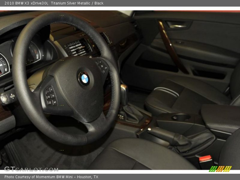 Titanium Silver Metallic / Black 2010 BMW X3 xDrive30i