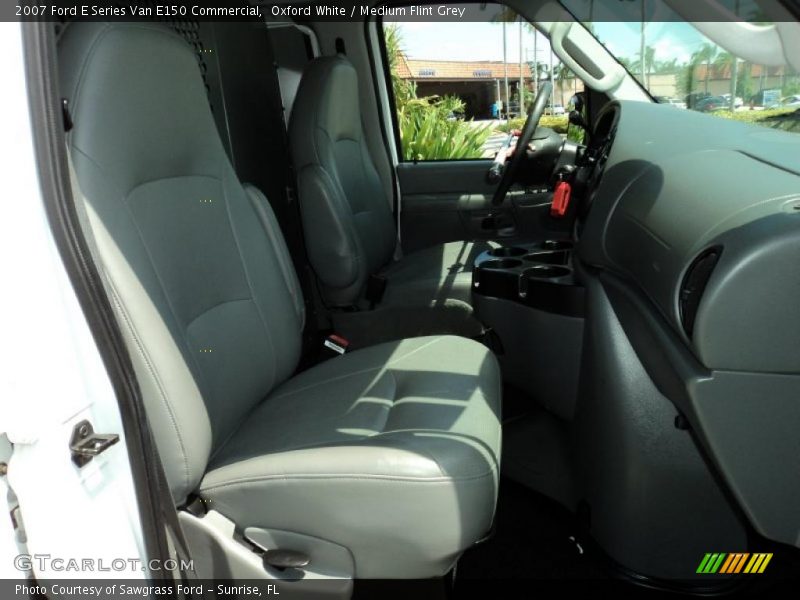 Oxford White / Medium Flint Grey 2007 Ford E Series Van E150 Commercial