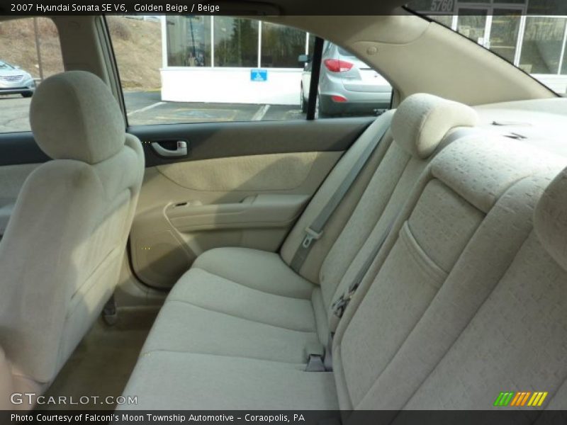 Golden Beige / Beige 2007 Hyundai Sonata SE V6