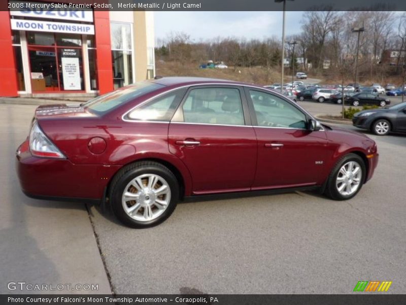 Merlot Metallic / Light Camel 2008 Mercury Sable Premier Sedan